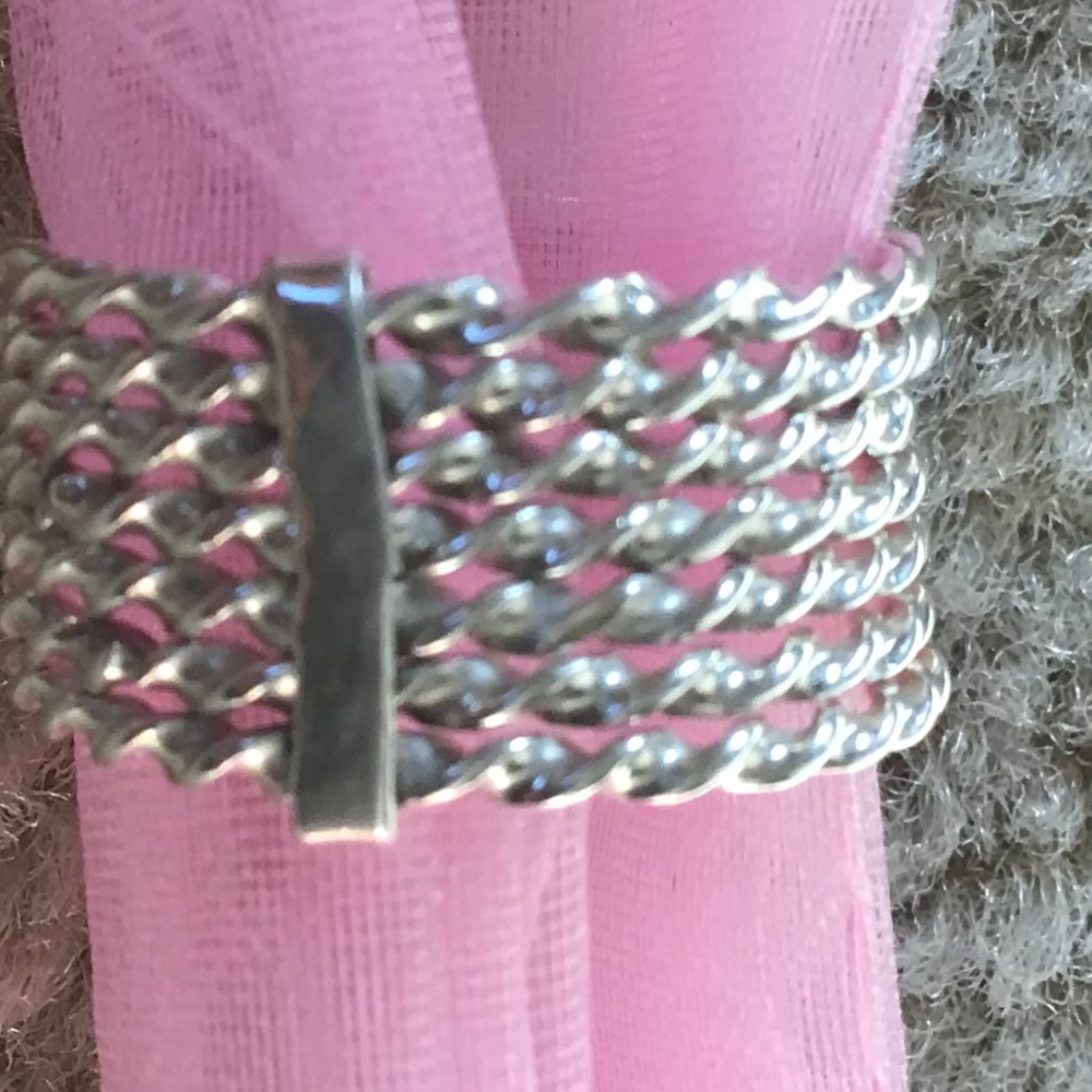 Seven Day Sterling Silver Stack Ring -Size 8